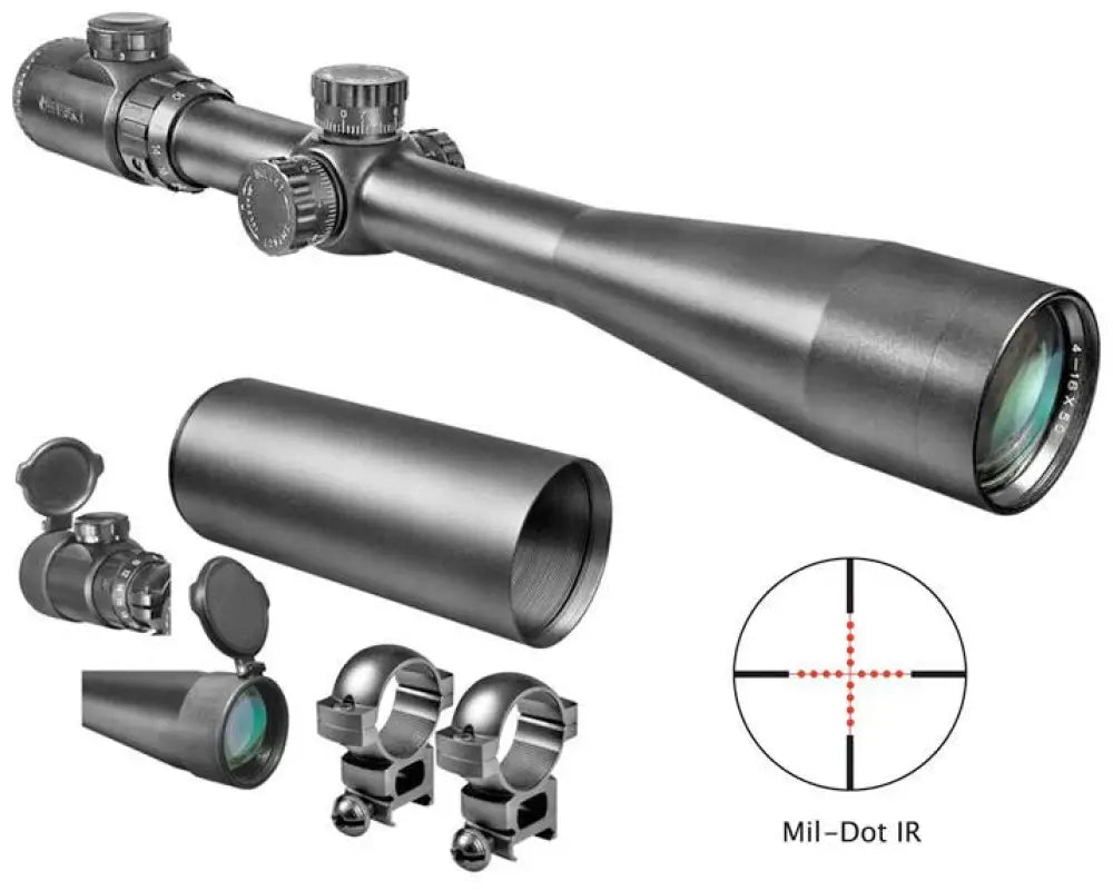 Barska Centerfire Scopes Ir Swat Rifle Scope - 6-24x44mm 30mm Illum Mil-dot Reticle Matte Buy at Faith and Freedom