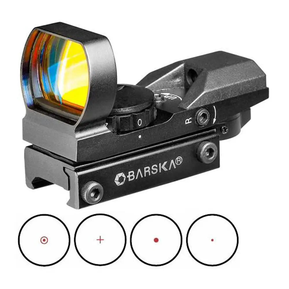 Barska Red Dot Sights Tactical Multi-reticle Electro Sight with Multi-rail Mount Buy at Faith and Freedom Outdoors