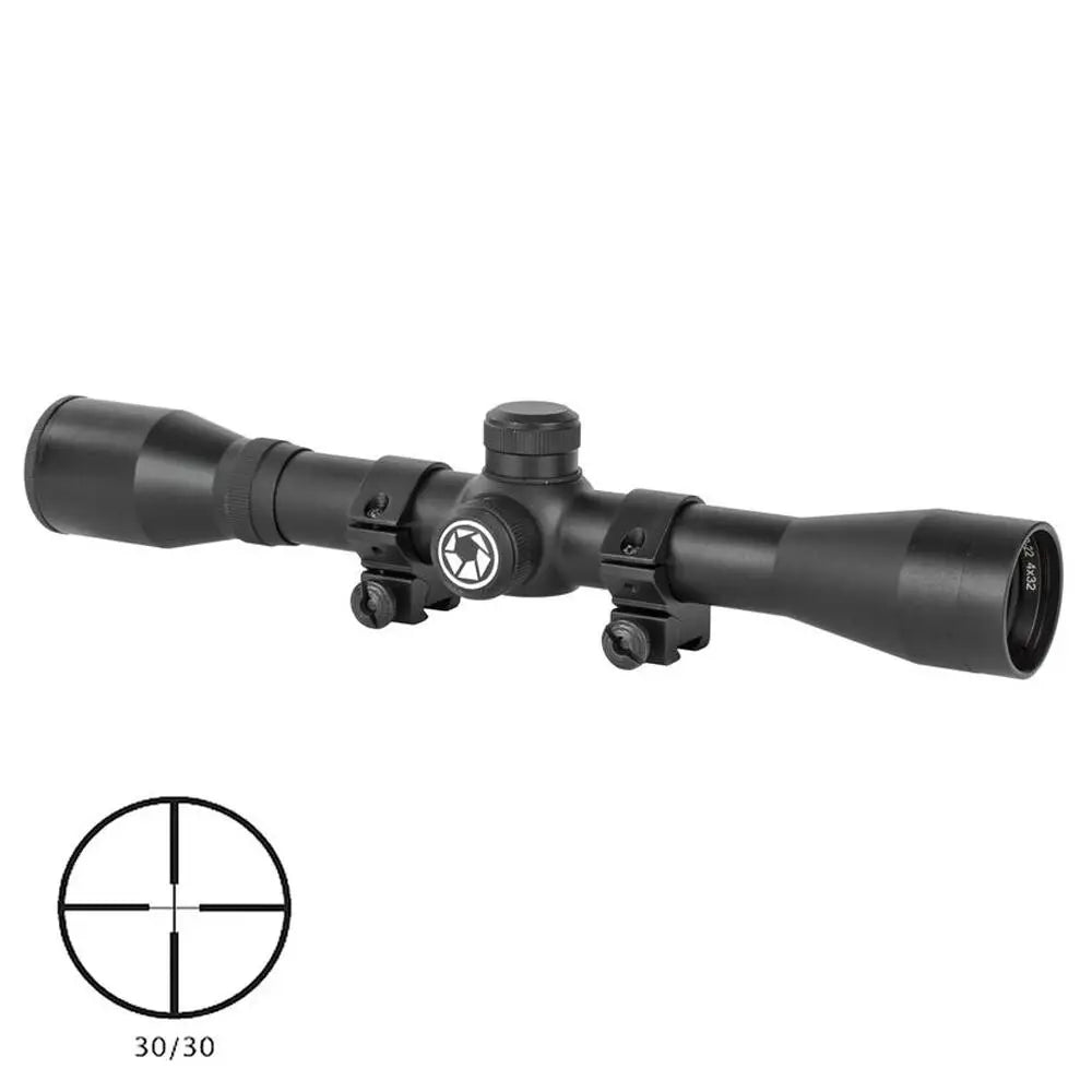 Barska Rimfire Scopes Riflescope 4x32 Plinker-22 Black Matte 30/30 3/8in Dovetail Rings Buy at Faith and Freedom