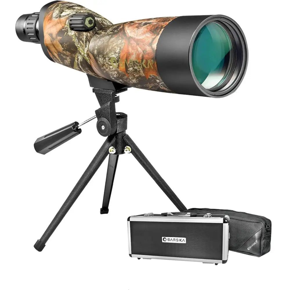 Barska Spotting Scopes Blackhawk Wp Scope Tripod Soft & Hard Case - 20-60x60mm Mossy Oak Breakup Camo Buy at Faith
