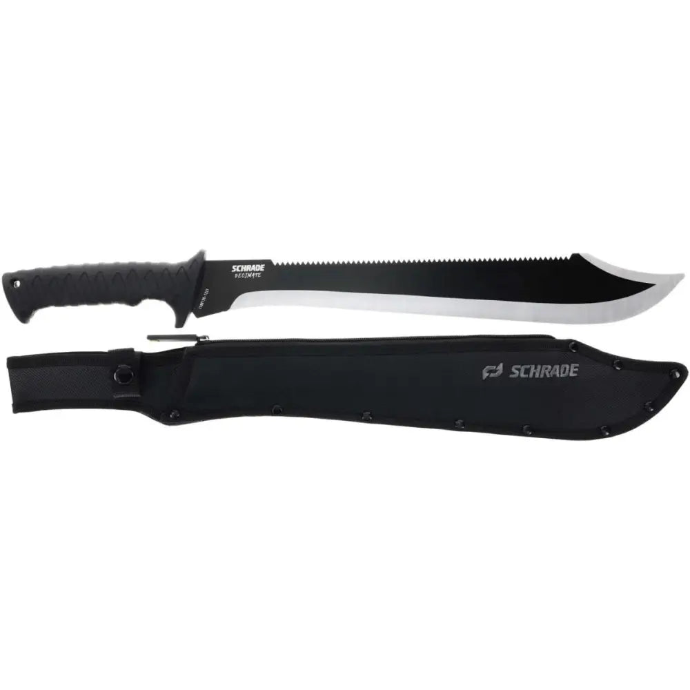 Battenfeld Knives & Edged Tools|axes Hatchets Machetes Schrade Decimate Sawback Machete 14’’ Blade Black Buy at Faith