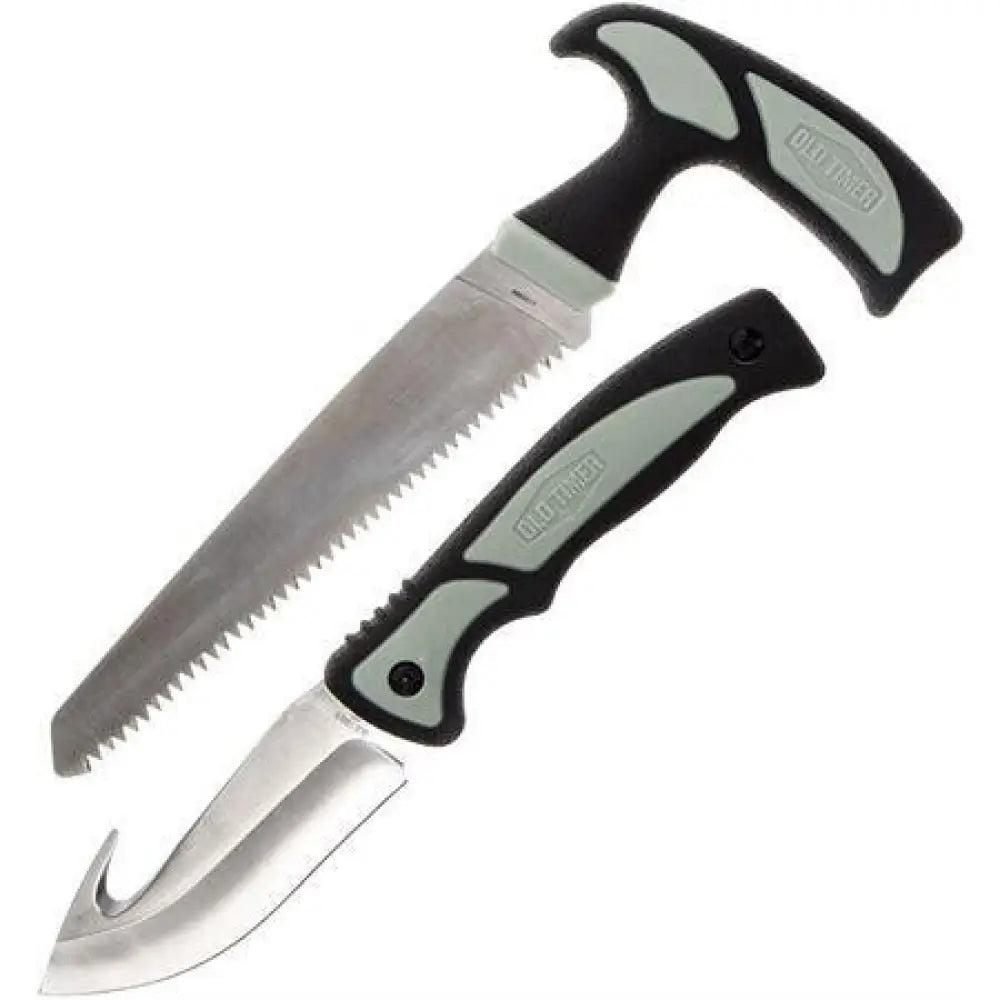Battenfeld Knives & Edged Tools|knives|knives Tools Old Timer Hunter Combo Serrated Blade and Guthook Black Grey Buy