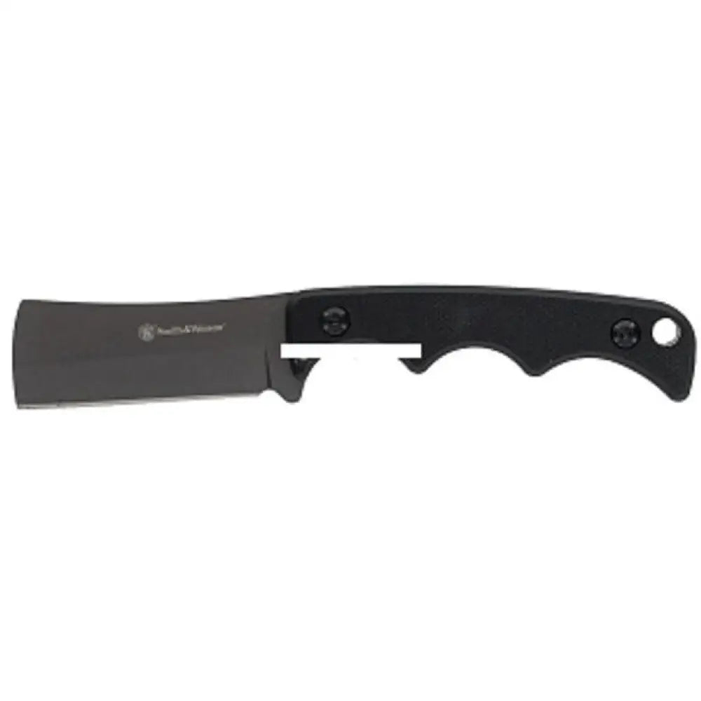 Battenfeld Knives & Edged Tools|knives Smith Wesson H.r.t. Cleaver Neck Fixed Knife 2’’ Blade Black with Nylon Sheath