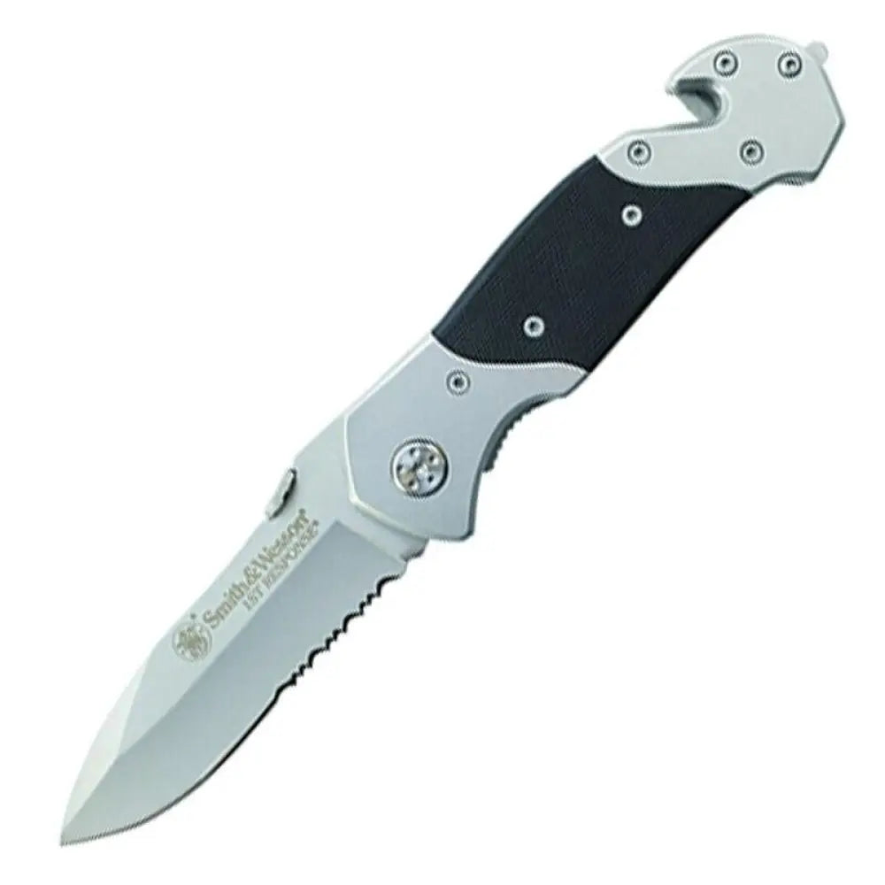 Battenfeld Knives & Edged Tools|knives Tools Smith Wesson First Responder Folding Knife 3-3/10’’ Serrated Drop Point