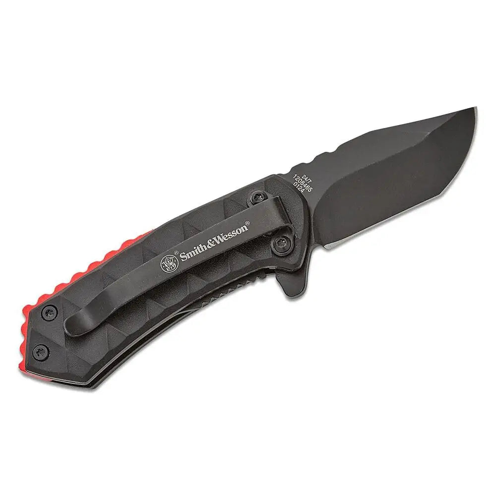 Battenfeld Knives Smith & Wesson 24/7 Spring Assisted Folding Knife 1-9/10’’ Clip Point Blade Black Buy at Faith