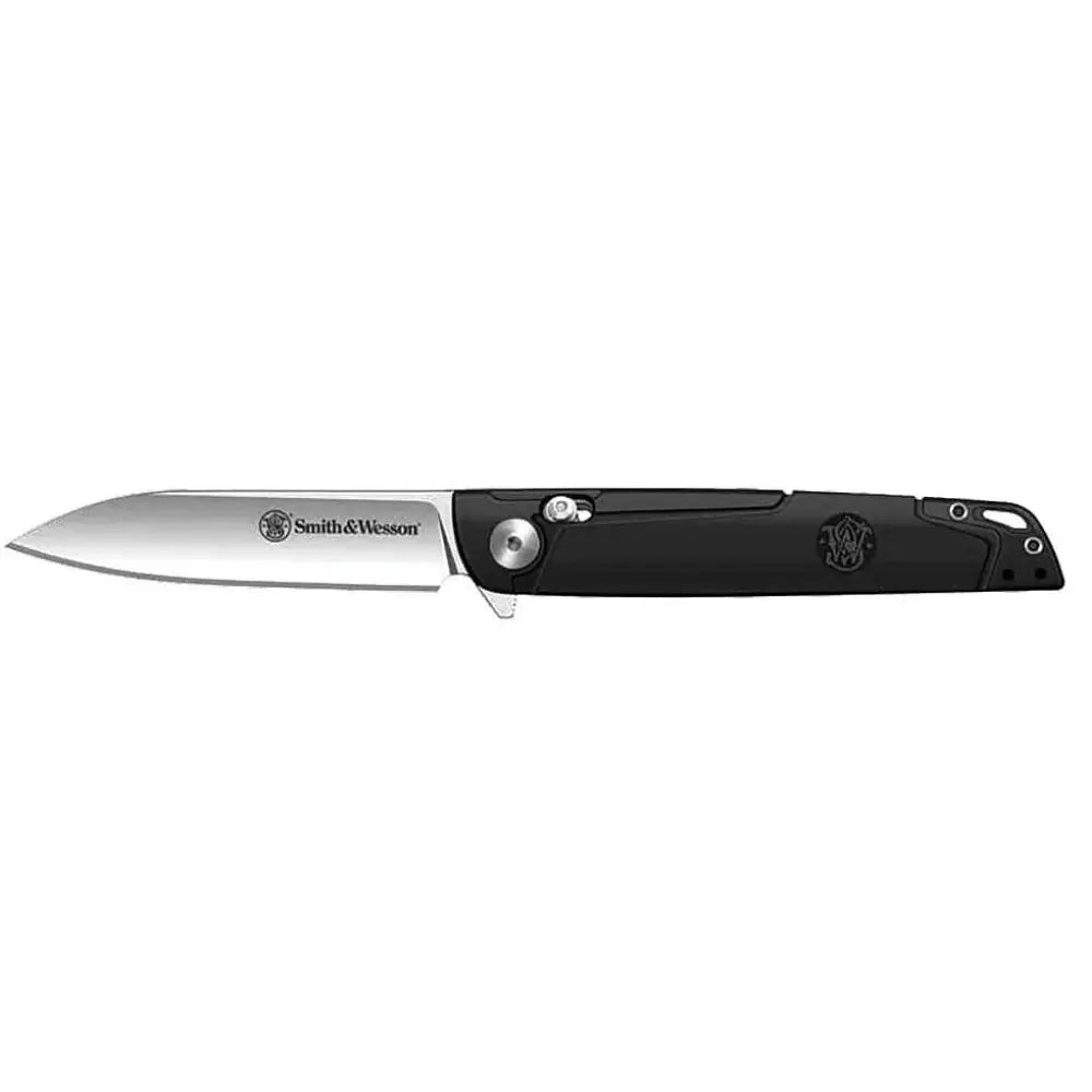 Battenfeld Knives Smith & Wesson Kt 24/7 Crossbar Folder Knife 3-1/4’’ Drop Point Blade Black Buy at Faith and Freedom