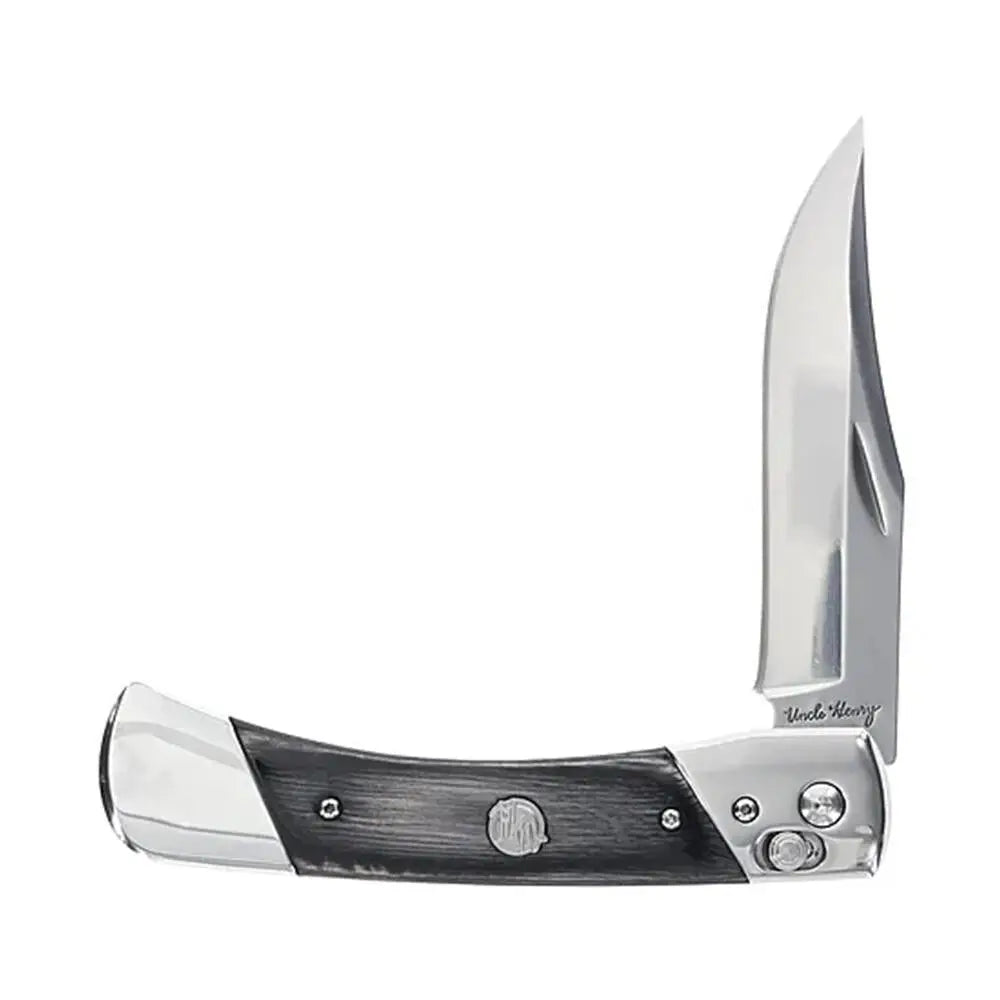 Battenfeld Knives Uncle Henry Plb7 Bear Paw Folding Knife 3-4/5’’ Clip Point Blade Black Buy at Faith and Freedom