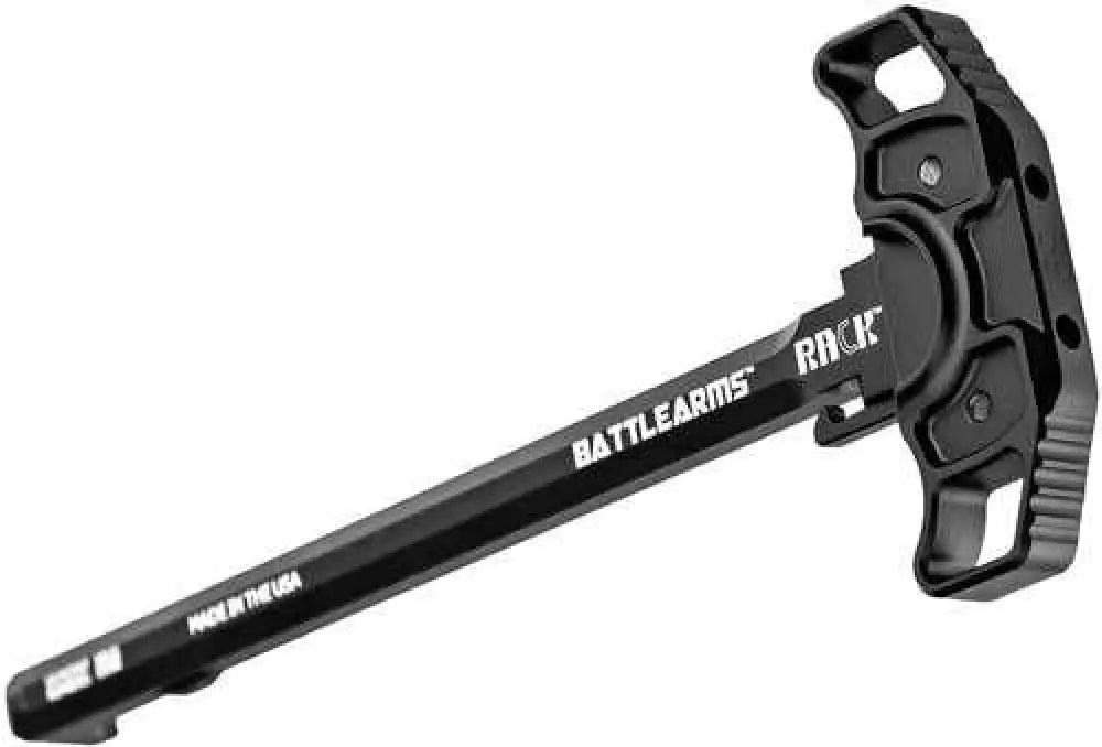 Battle Arms Development Rack Ambidextrous Charging Handle Ar-15 Ar-10 Black Hardcoat Anodized 7075-t6 Aluminum - Rack-15