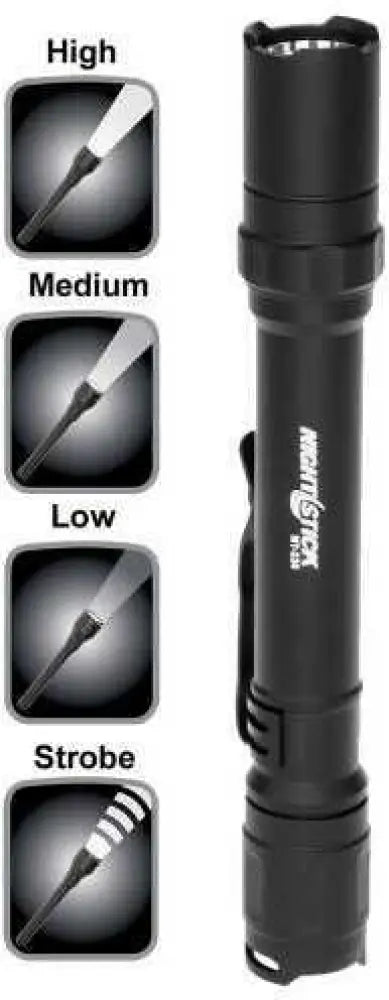 Bayco Mt220 Mt 220 Mini Tac Pro 200/90/45 Lumens Aa (2) Black