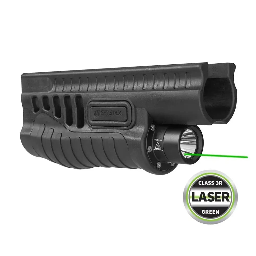 Bayco Products Dba Nightstick Shotgun Lights Nightstick Forend Light with Green Laser Black for Mossberg