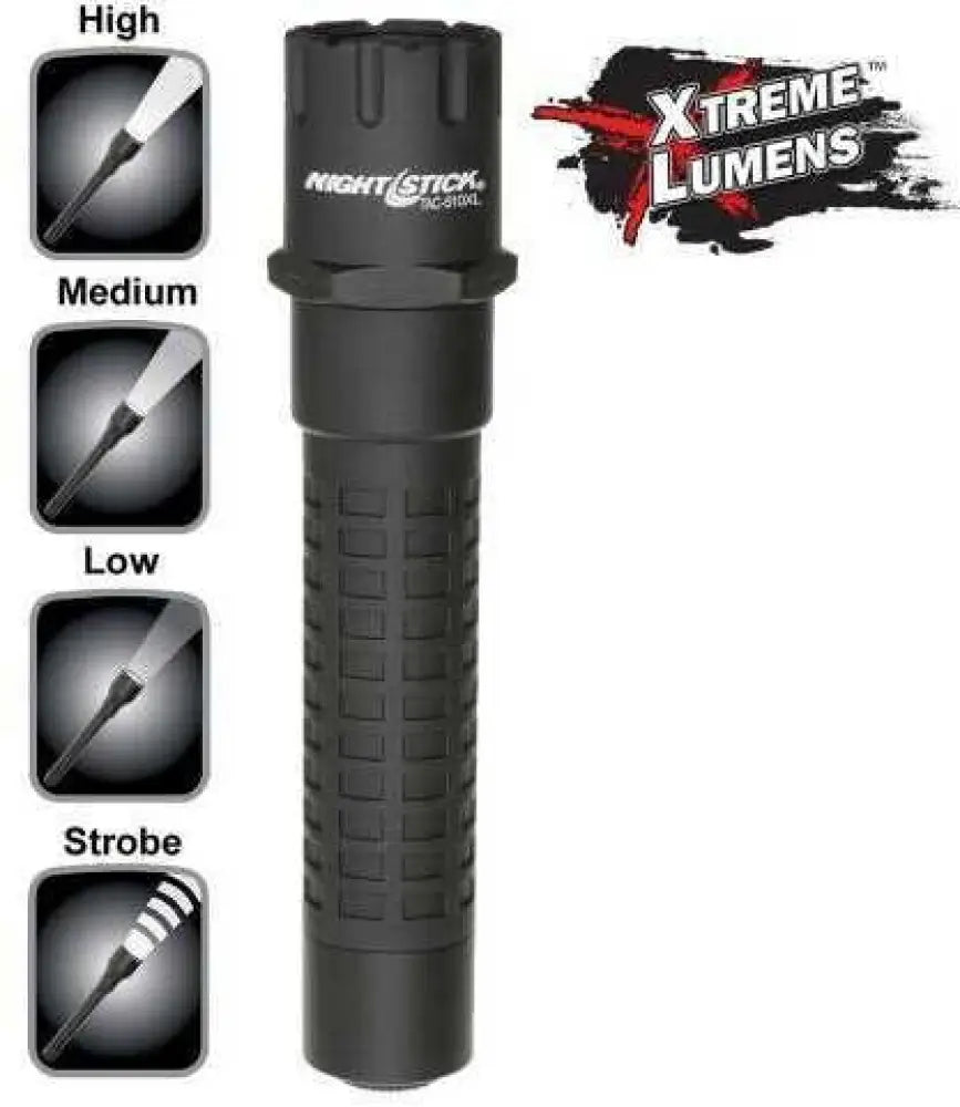 Bayco Tac510xl Xtreme Lumens Tactical Flashlight 800/350/140 Cr123a Lithium (2) Black/purple - Tac510xl