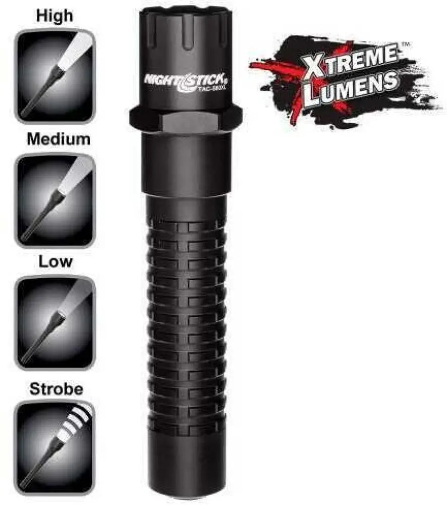Bayco Tac560xl Xtreme Lumens Tactical Flashlight 800/350/140 Cr123a Lithium (2) Black - Tac560xl