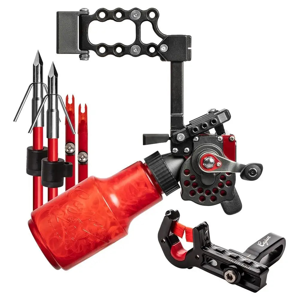 Bear Archery Accessories|bowfishing Accessories Cajun Bowfishing Winch Pro Kit Right Hand Red Buy at Faith and Freedom
