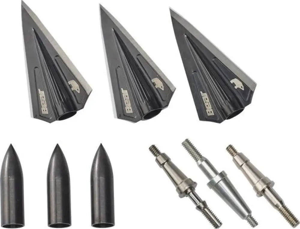 Bear Archery Broadheads Field & Specialty Points|hunting Razoright Handead Vws Single Bevel Broadhead Kit - Black Buy