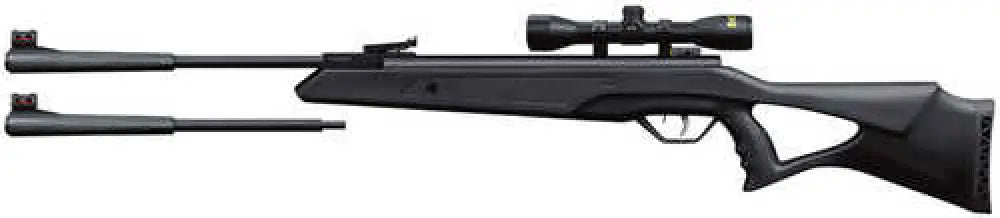 Beeman 10611 Longhorn Ii Spring Piston 177 22 Pellet 1rd Black Fixed Thumbhole with Pistol Grip Stock 4x32mm Scop