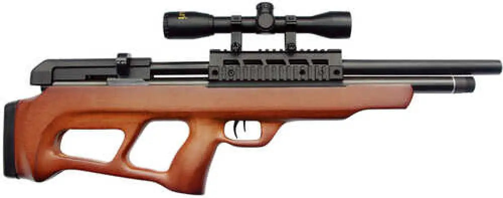 Beeman 1357 Under-lever Pump Pneumatic 177 Pellet 12rd Black European Hardwood Stock 4x32mm Scope