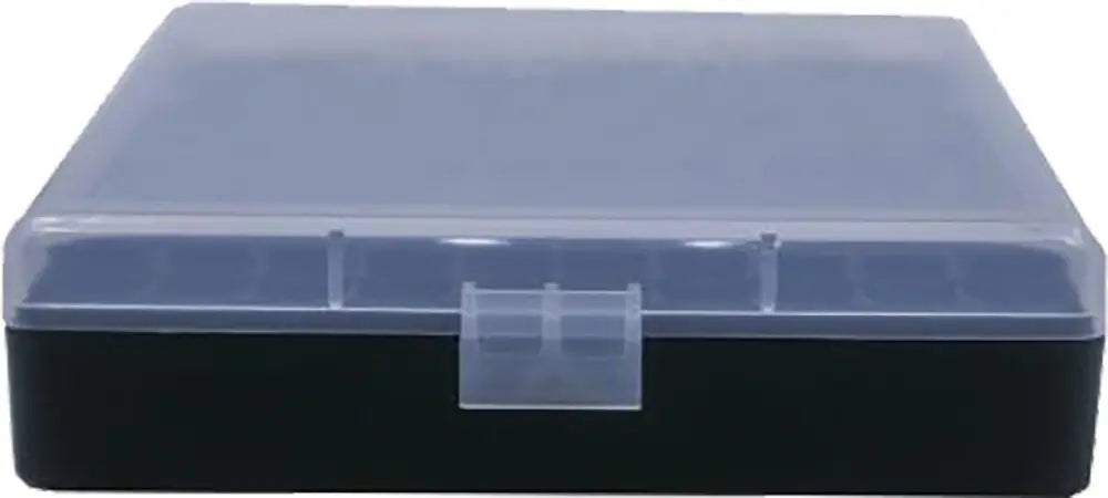 Berry’s Mfg Ammo Boxes #008 (40/45 Acp/10mm) Box Black with Clear Lid - 100rd Buy at Faith and Freedom Outdoors
