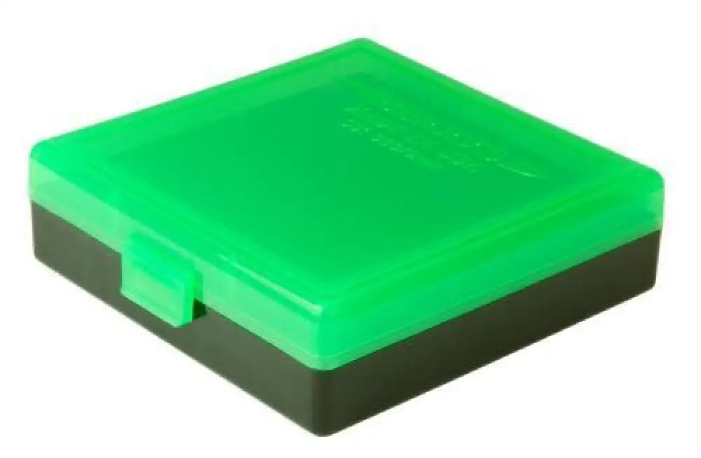 Berry’s Mfg Ammo Boxes Box #001 - 380/9mm Zombie Green & Black - 100 Rds Buy at Faith and Freedom Outdoors