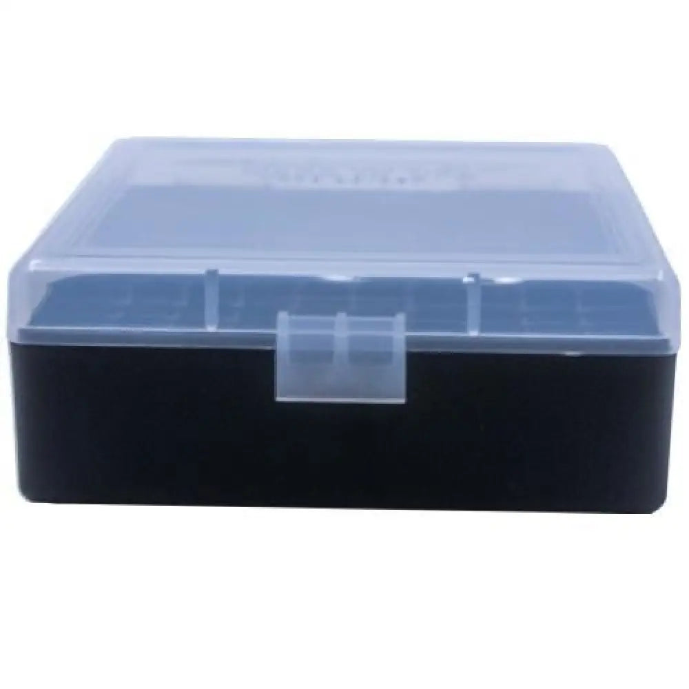 Berry’s Mfg Ammo Boxes Box #003 -.38/.357 Cal 100/rd Clear/black Buy at Faith and Freedom Outdoors