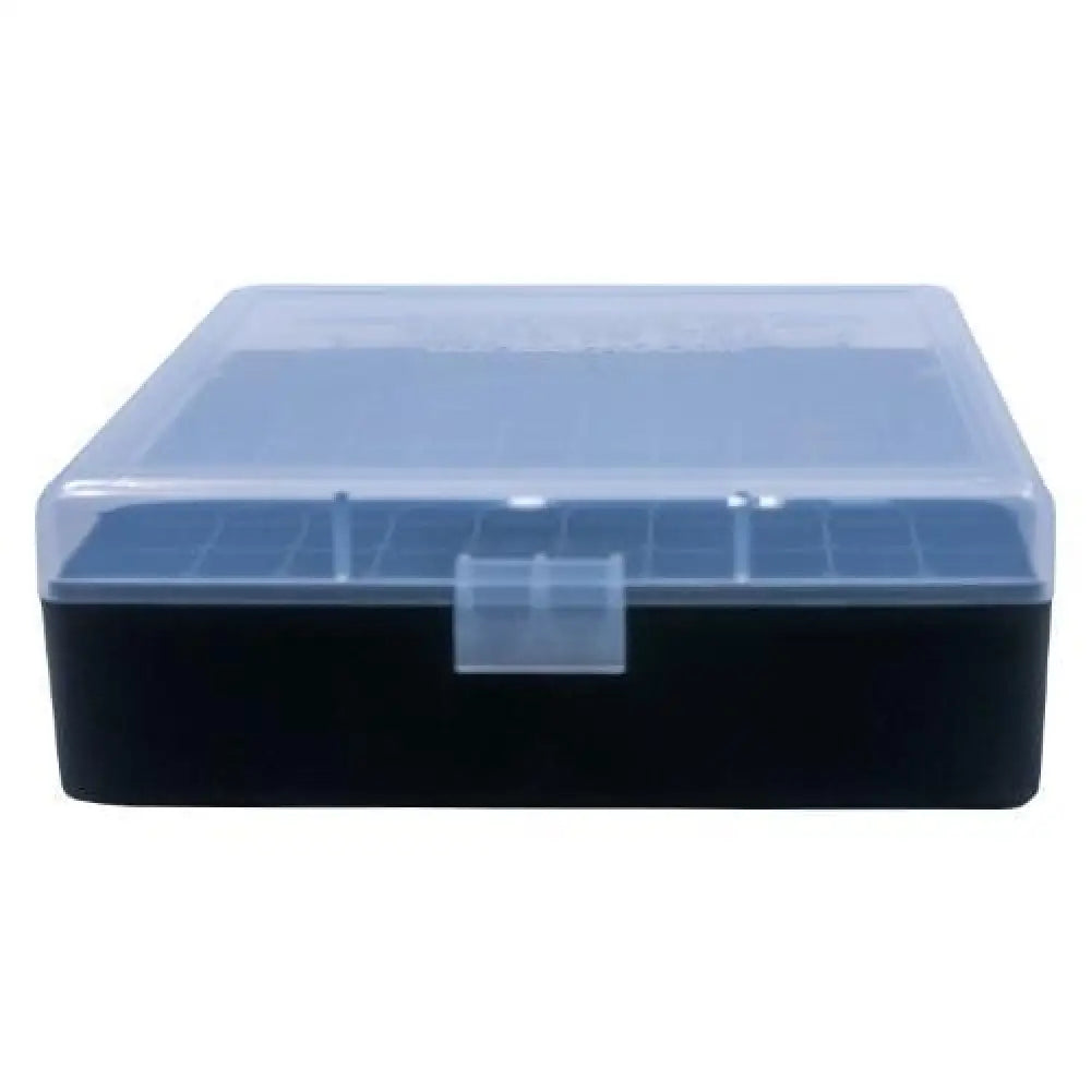 Berry’s Mfg Ammo Boxes Box #007 - 44 Cal 100/rd Clear/black Buy at Faith and Freedom Outdoors
