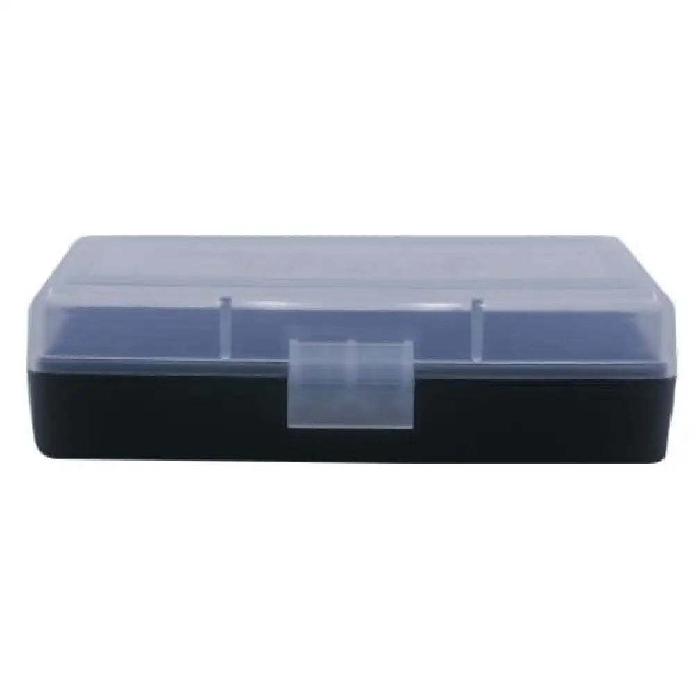 Berry’s Mfg Ammo Boxes Box #401 -.380 Cal/9mm 50/rd Clear/black Buy at Faith and Freedom Outdoors