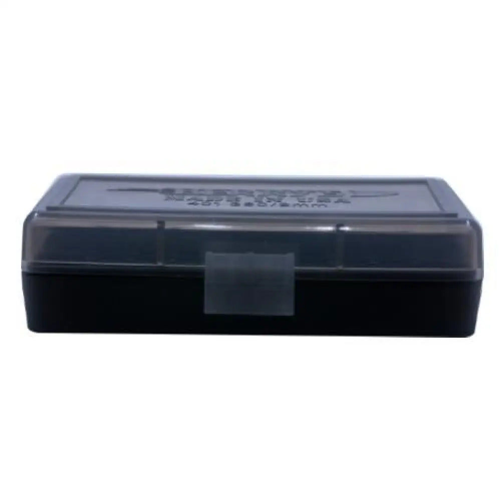 Berry’s Mfg Ammo Boxes Box #401 -.380 Cal/9mm 50/rd Smoke/black Buy at Faith and Freedom Outdoors