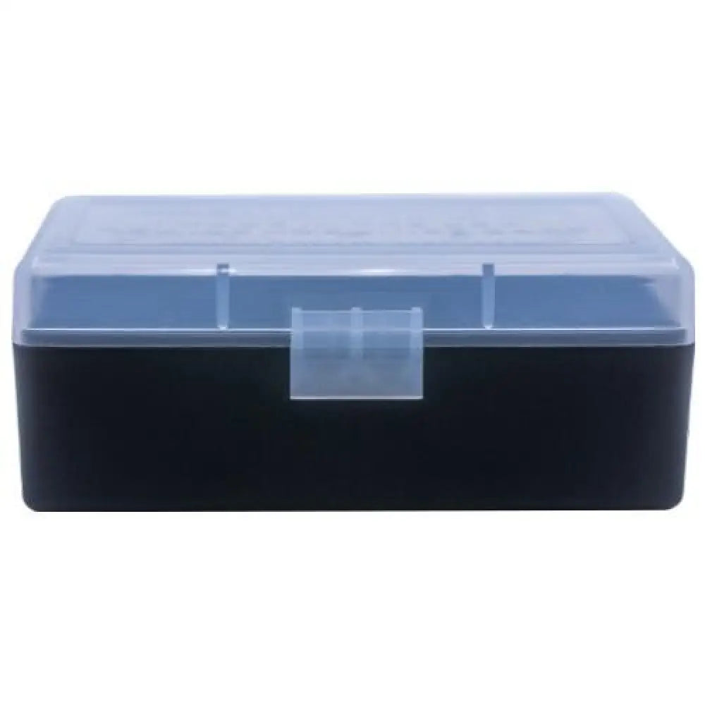 Berry’s Mfg Ammo Boxes Box #404 - 22 Horn./.30 Carb. 50/rd Clear/black Buy at Faith and Freedom Outdoors