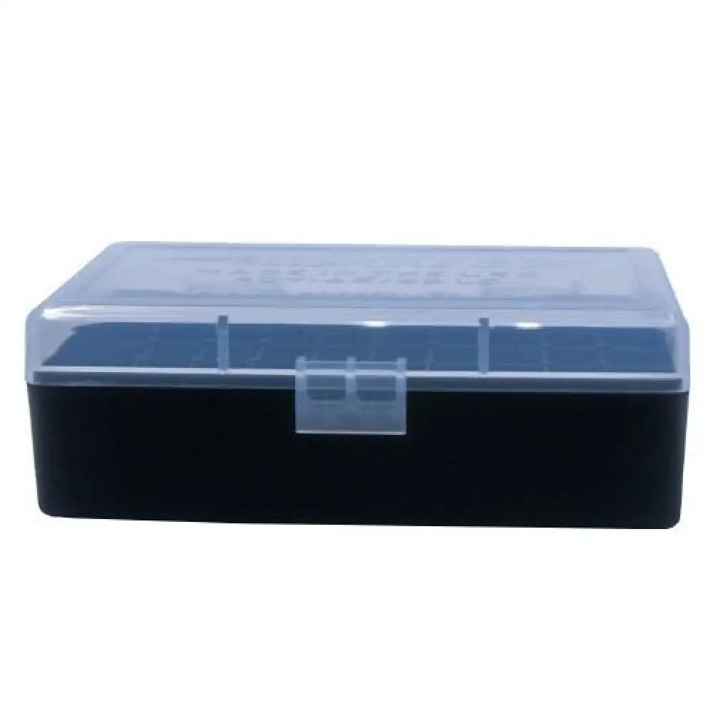 Berry’s Mfg Ammo Boxes Box #407 - 44 Cal 50/rd Clear/black Buy at Faith and Freedom Outdoors