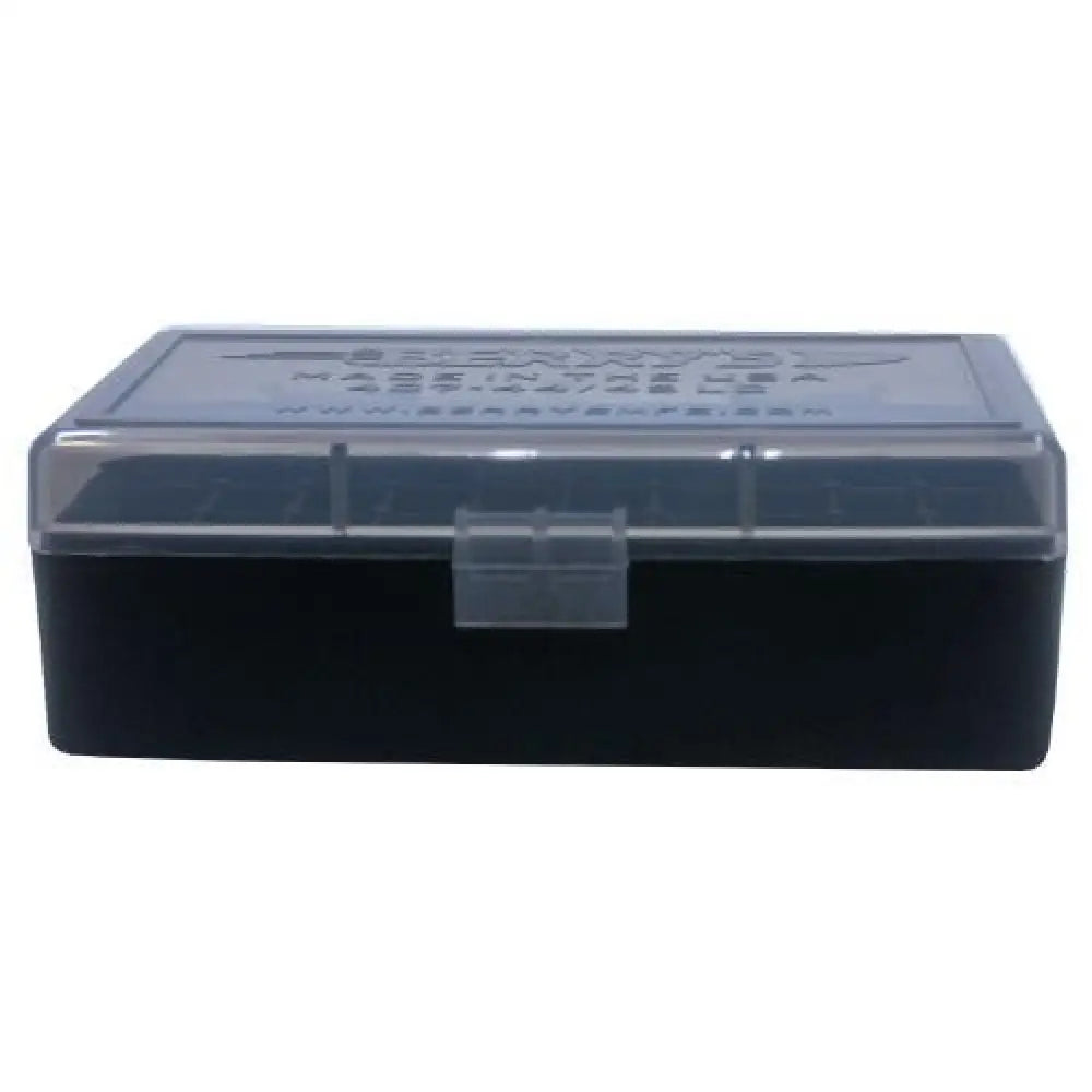 Berry’s Mfg Ammo Boxes Box #407 - 44 Cal 50/rd Smoke/black Buy at Faith and Freedom Outdoors