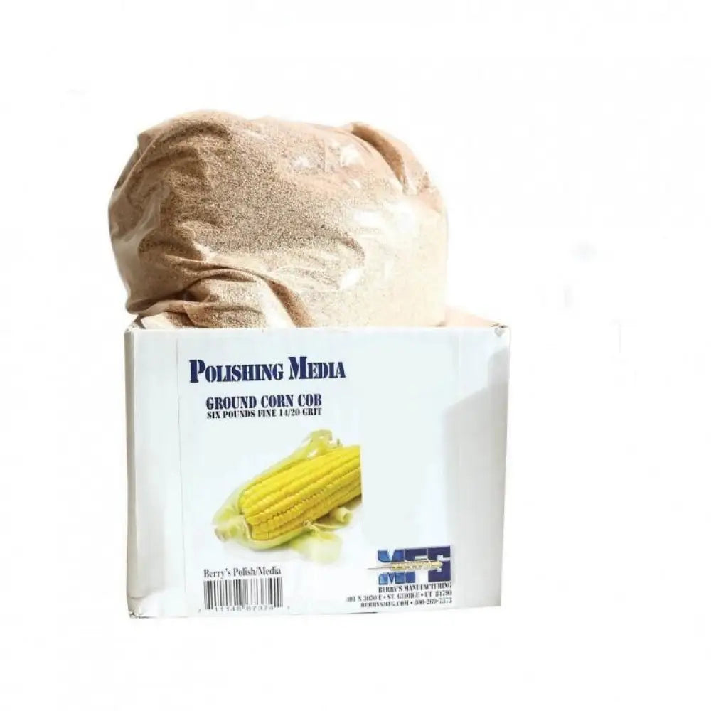 Berry’s Mfg Tumblers & Media Corn 14/20 Grit 6 Lb. Box Buy at Faith and Freedom Outdoors