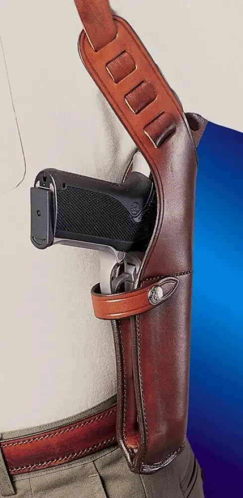 Bianchi Gun Holsters Model X15 Shoulder Holster 6’’ -6.5’’ Right Hand Plain Tan Cross Draw Buy at Faith and Freedom