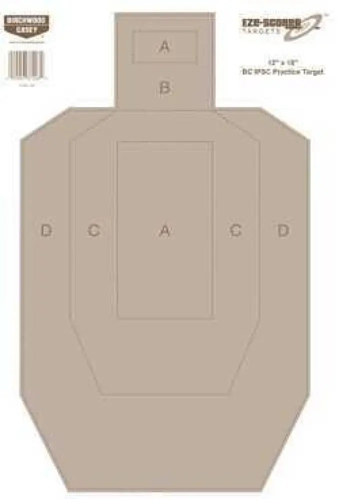Bir 37018 Ezescorer 12x18 Bc Ipsc Prac Tgts 100