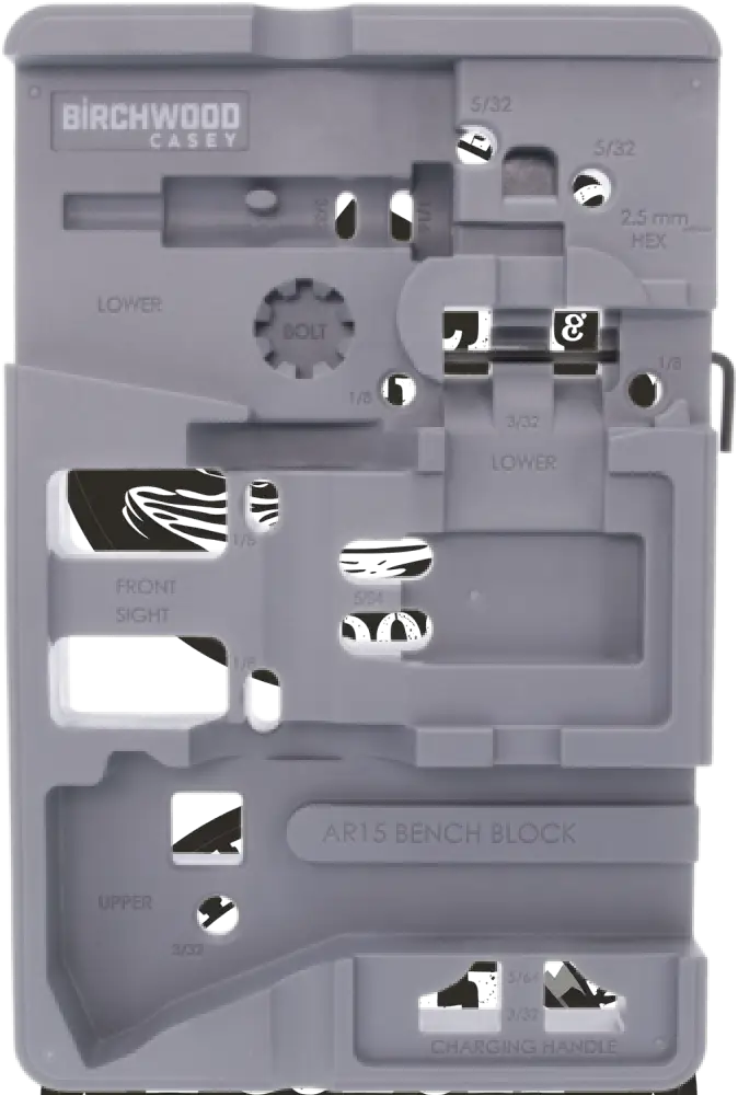 Birchwood Casey Arbench-block Bench Block Gray Ar-15 - Arbench-block
