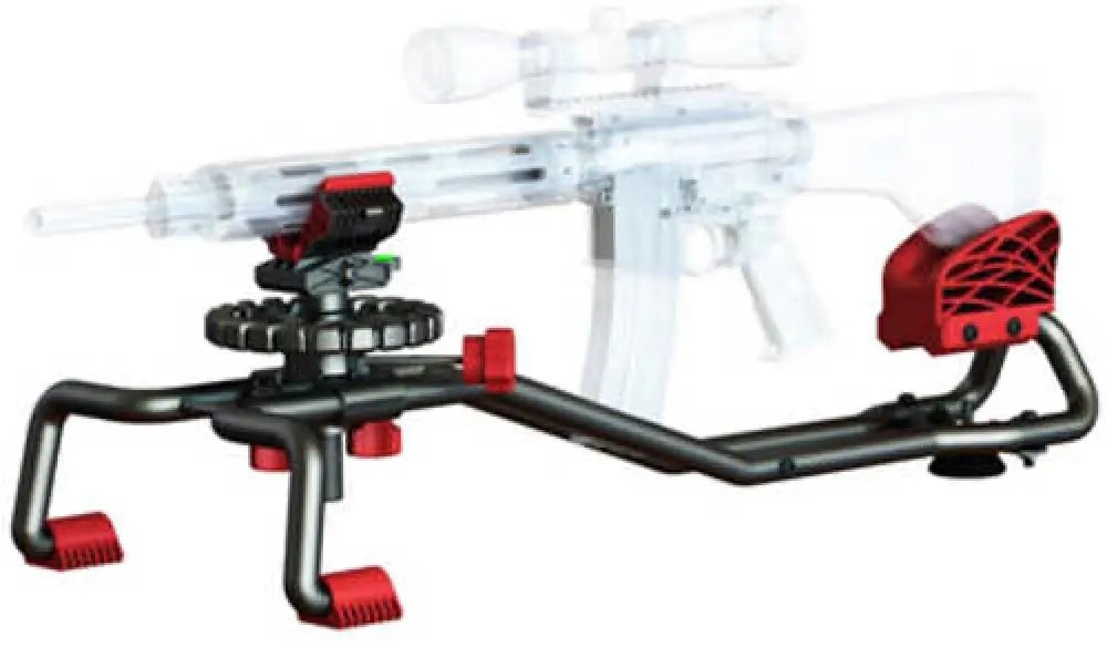 Birchwood Casey Bravo Shooting Rest Non-slip Rubber Stock Adjustable Leveling Feel Ambidextrous Controls Fits High