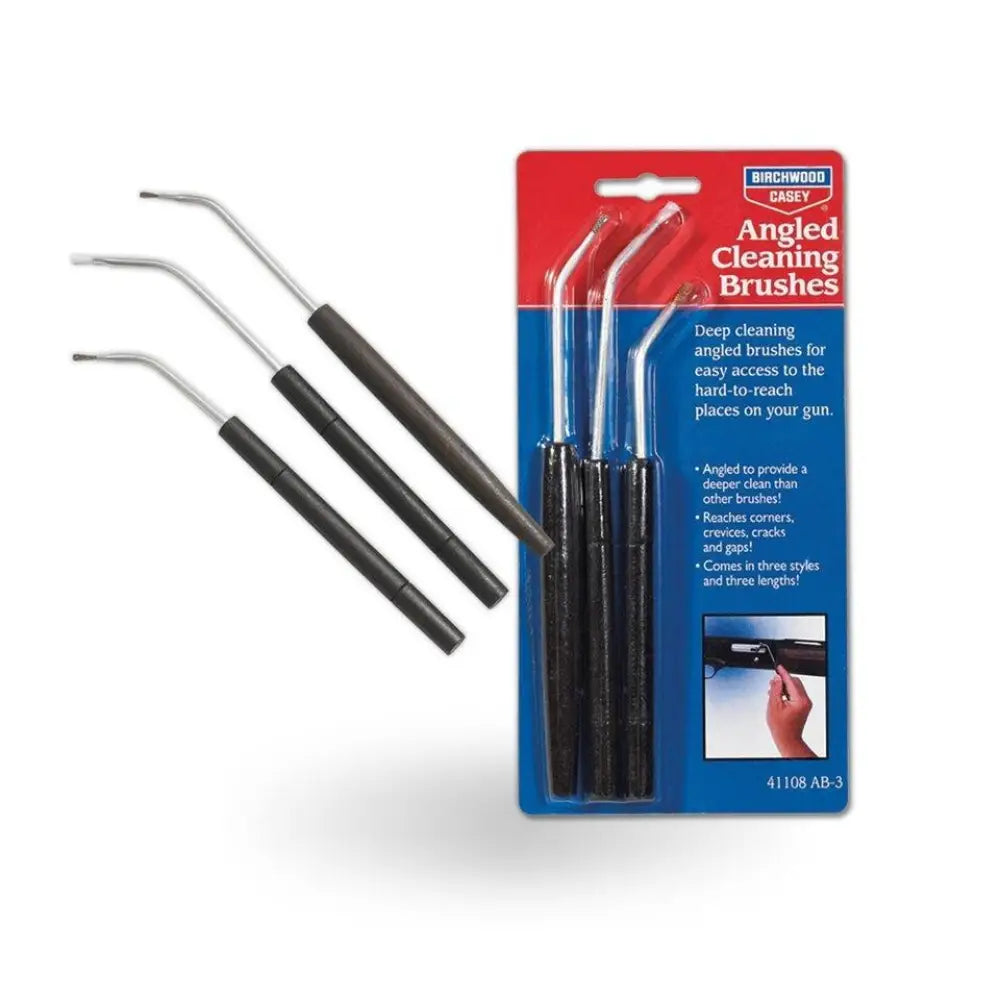 Birchwood Casey Cleaning Brushes Mops and Swabs Angled Brush Assortment 3/pk Buy at Faith and Freedom Outdoors