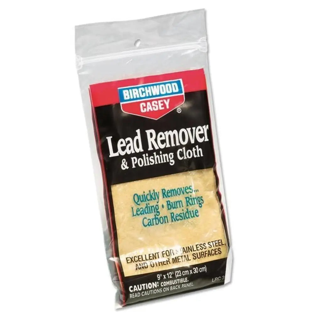 Birchwood Casey Cloths & Wipes Lead Remover 6’’ x 9’’ Polish Cloth Buy at Faith and Freedom Outdoors