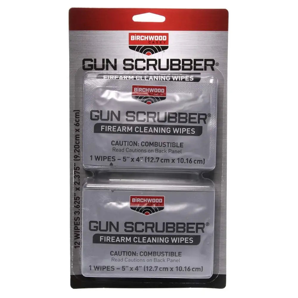 Birchwood Casey Cloths & Wipes Scrubber Firearm Cleaner Take-alongs -12/ct Buy at Faith and Freedom Outdoors