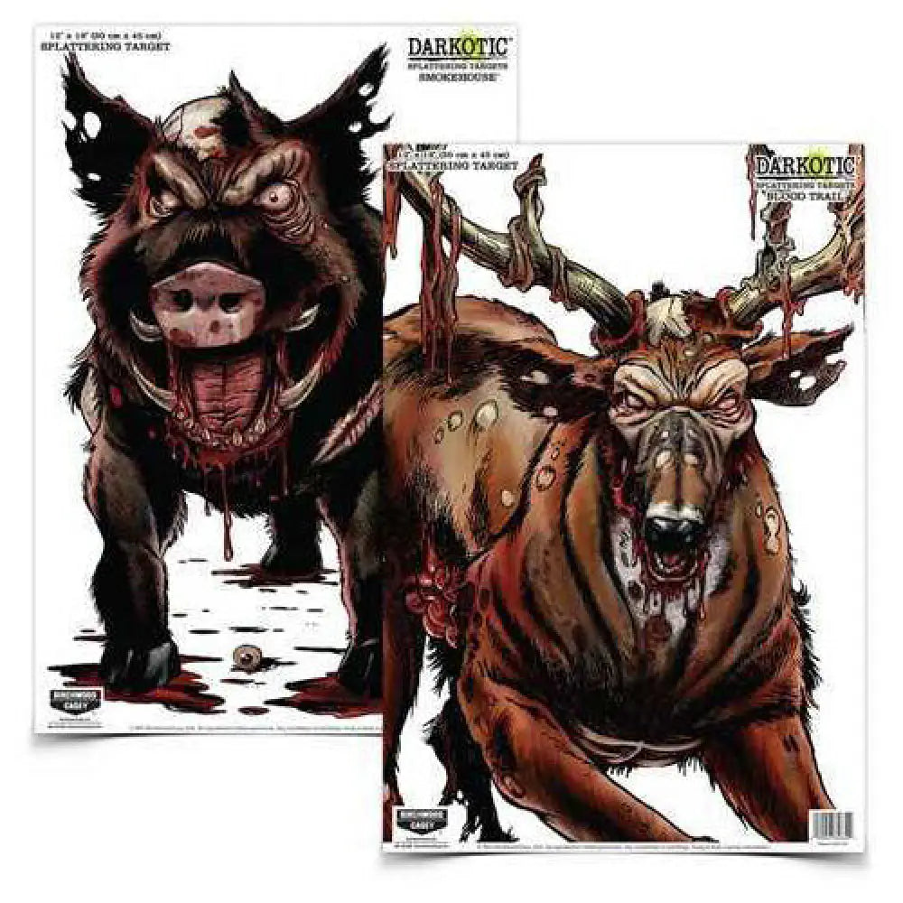 Birchwood Casey Darkotic Combo Smokehouse/blood Trail (4 of Each) Targets 35627