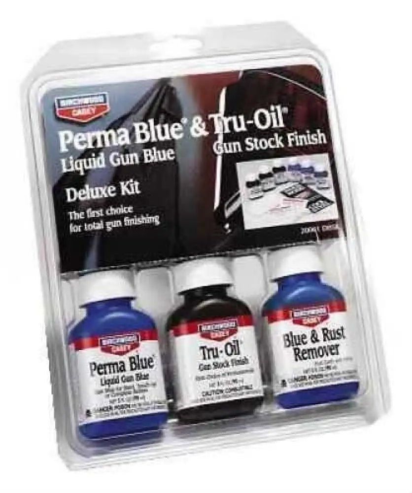 Birchwood Casey Deluxe Perma Blue and Truoil Complete Finish Kit Md: 20001