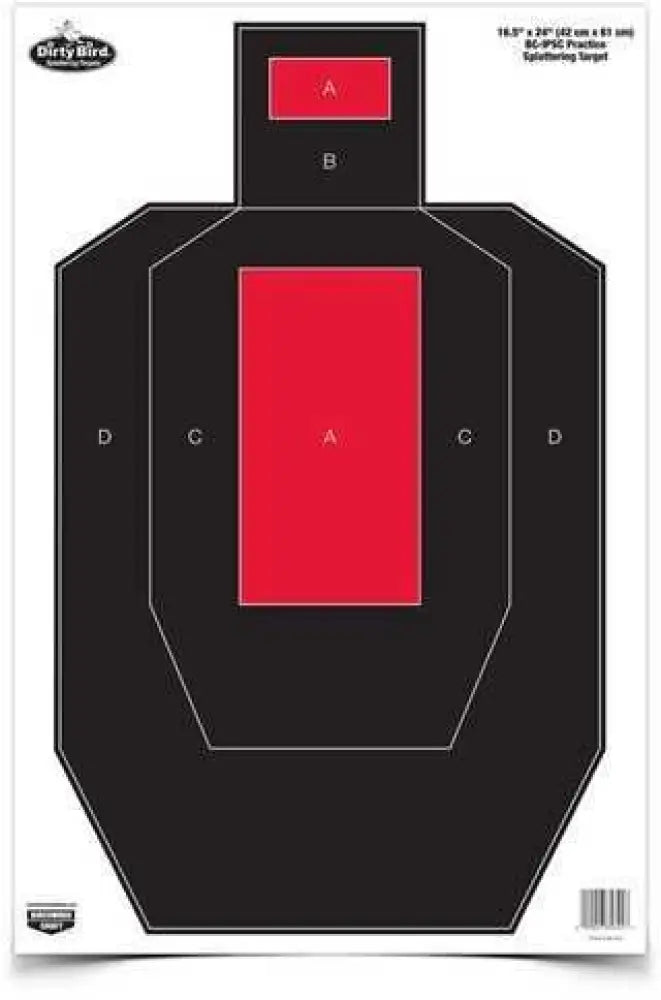 Birchwood Casey Dirty Bird Bc-ipsc Practice 16.5’’ x 24’’ Target Per 3 Md: 35743