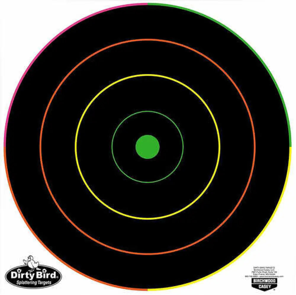 Birchwood Casey Dirty Bird Bull’s-eye Bullseye Tagboard Target 12’’ 100 Per Pkg - Bc-35870