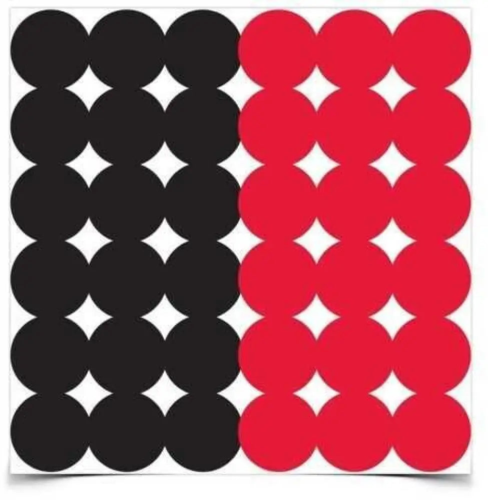 Birchwood Casey Dirty Bird Repair Pasters for Paper Targets 1in 216red/216blk Tgt 34118