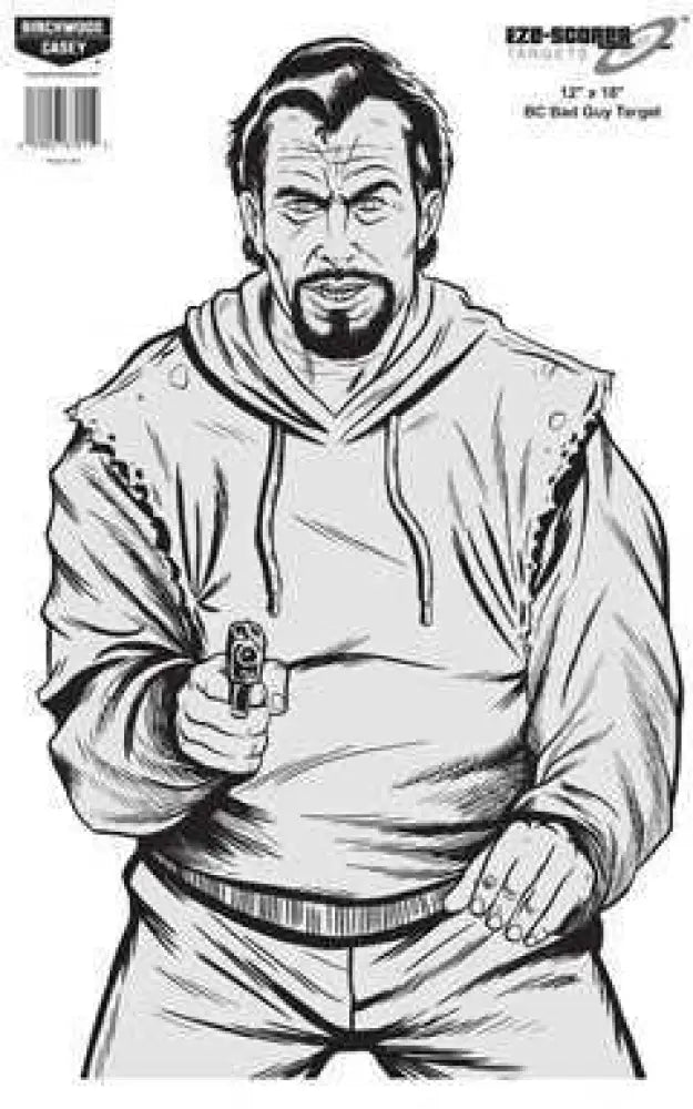Birchwood Casey Eze-scorer Bad Guy 12’’ x 18’’(Per 100) 37011