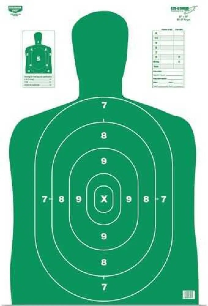 Birchwood Casey Eze-scorer Bc27 Green 12’’x18’’ Paper-10 Targets 37204