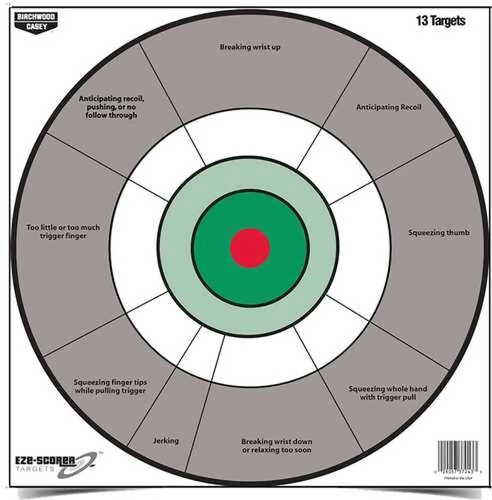 Birchwood Casey Eze-scorer Training Target 12’’ Handgun Per 13 Md: 37245