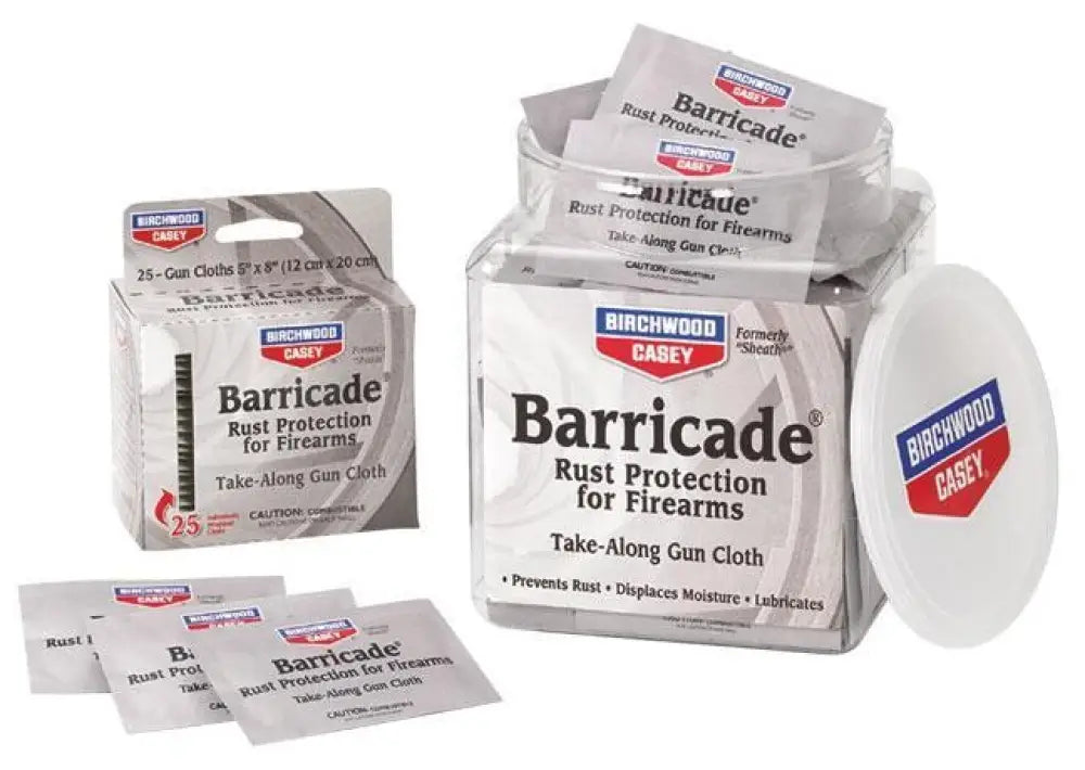 Birchwood Casey Gun Oils & Cleaning Solvents Barricade Take-along Packets - 25/ct Buy at Faith and Freedom Outdoors
