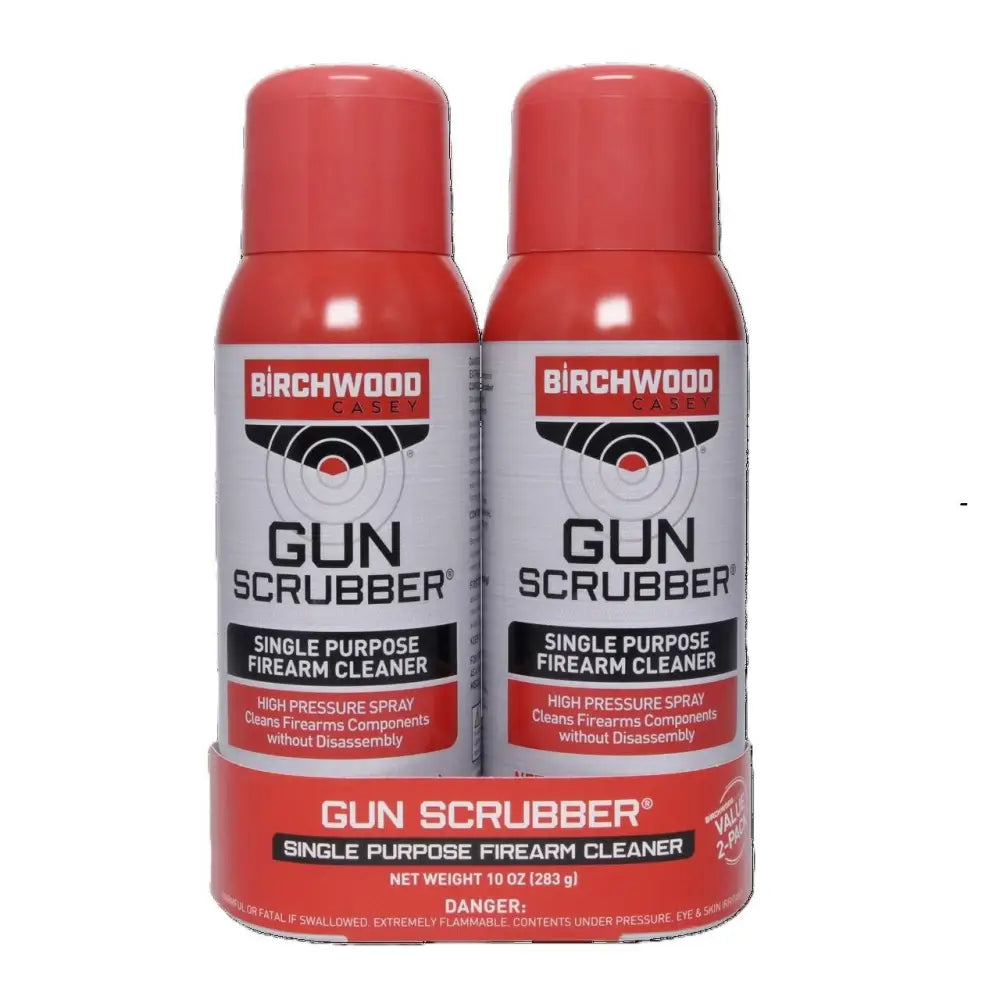 Birchwood Casey Gun Oils & Cleaning Solvents Scrubber Firearm Cleaner- 10oz Aerosol 2-pack Buy at Faith and Freedom