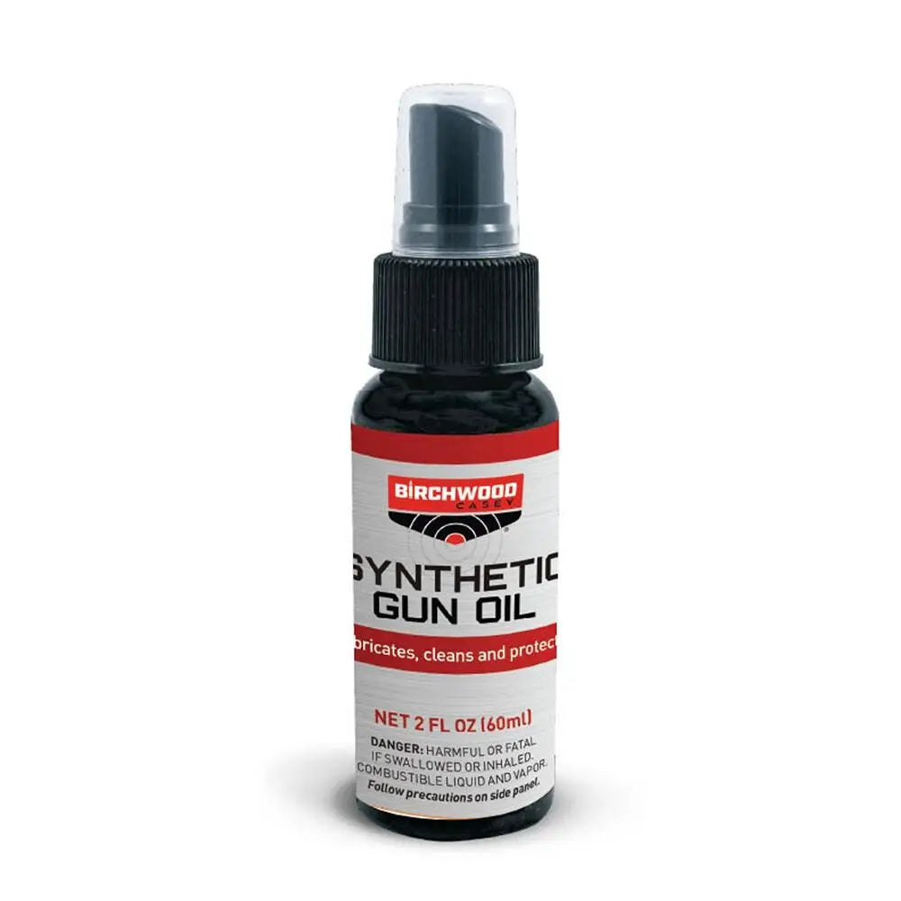 Birchwood Casey Gun Oils & Cleaning Solvents Synthetic Oil 2 Oz Spray Bottle Buy at Faith and Freedom Outdoors