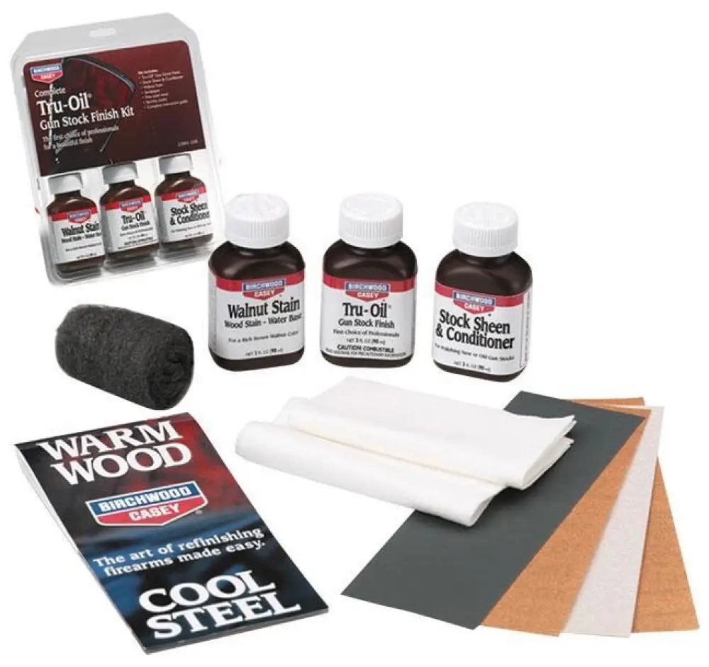 Birchwood Casey Paint Stain Polish & Finish|gun Cleaning Kits Tru-oil Gun Stock Finish Kit Buy at Faith and Freedom
