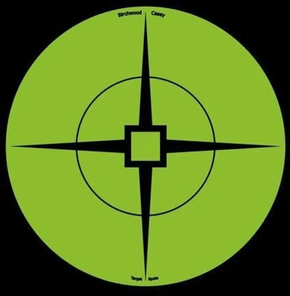 Birchwood Casey Paper Targets 6’’ Green Target Spots - 10/pack Buy at Faith and Freedom Outdoors
